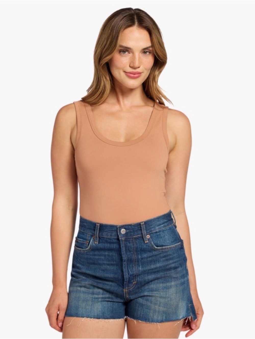 Nuuds Seamless Scoop Tank Bodysuit - M